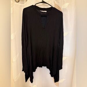 Jennifer Lopez Black Long Sleeve Top